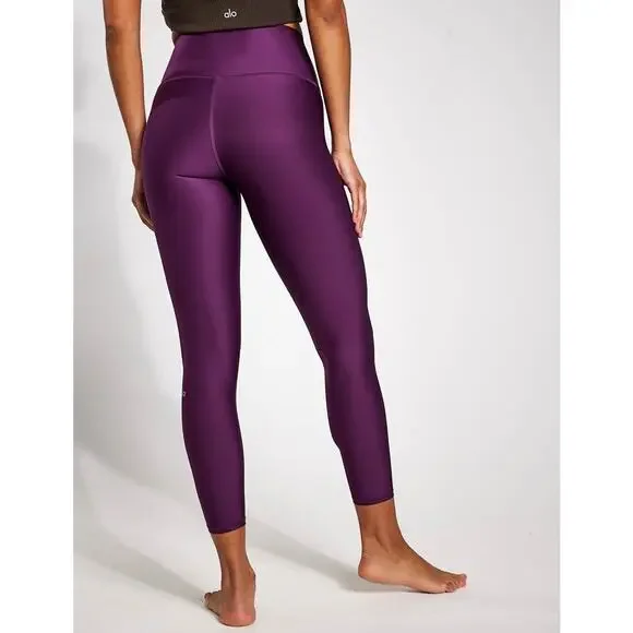 Alo Yoga 7/8 High Waist Airlift Legging Dark Plum Sculpting Compression Studio - Picture 5 of 16